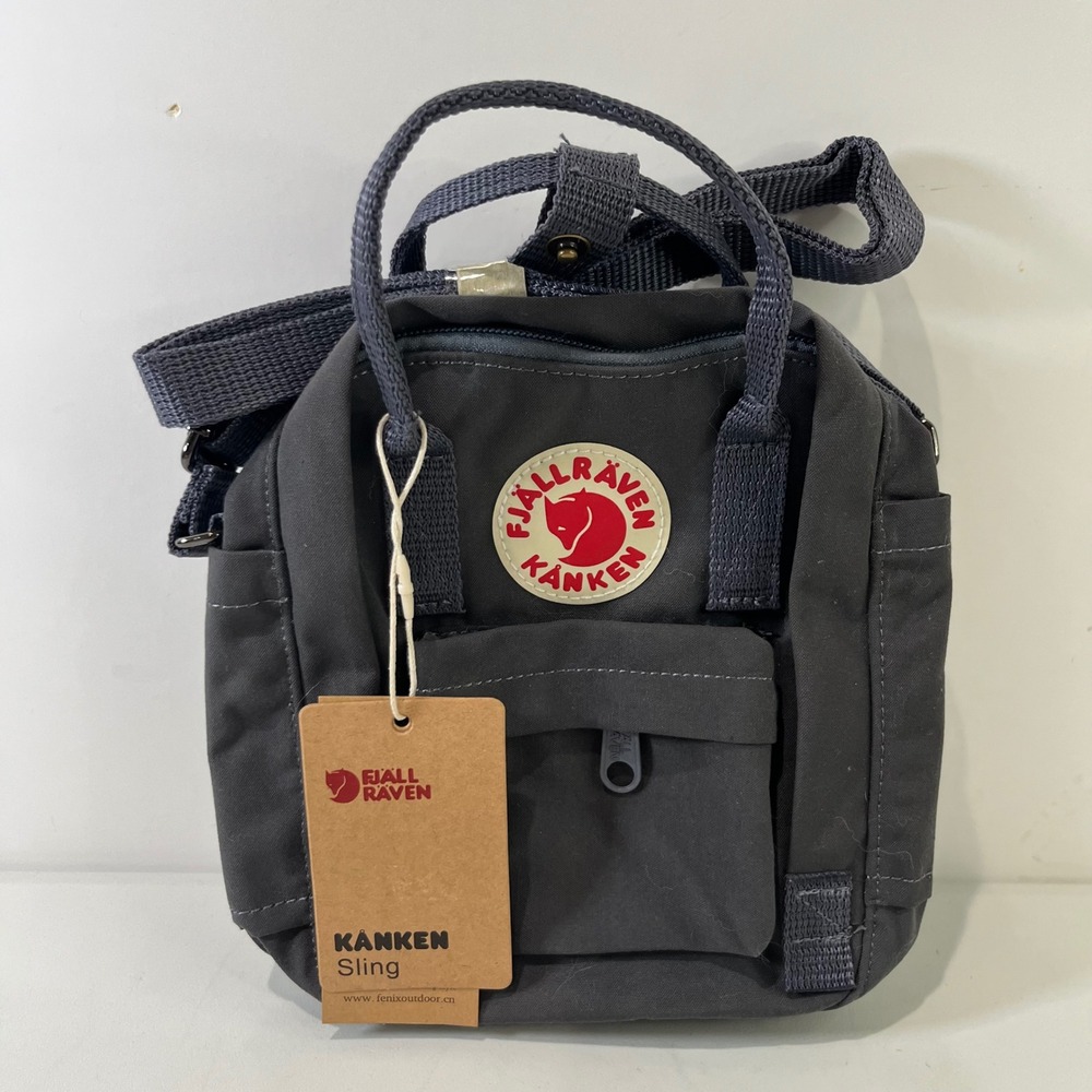 New Fjallraven Kanken Sling Bag Graphite Grey Crossbody G1000 HeavyDuty Eco